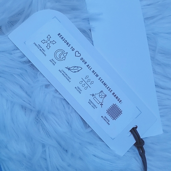 HP🎉 DYE DOYOUEVEN Impact Baby Blue Crop Sports Bra - Size L - Picture 8 of 8